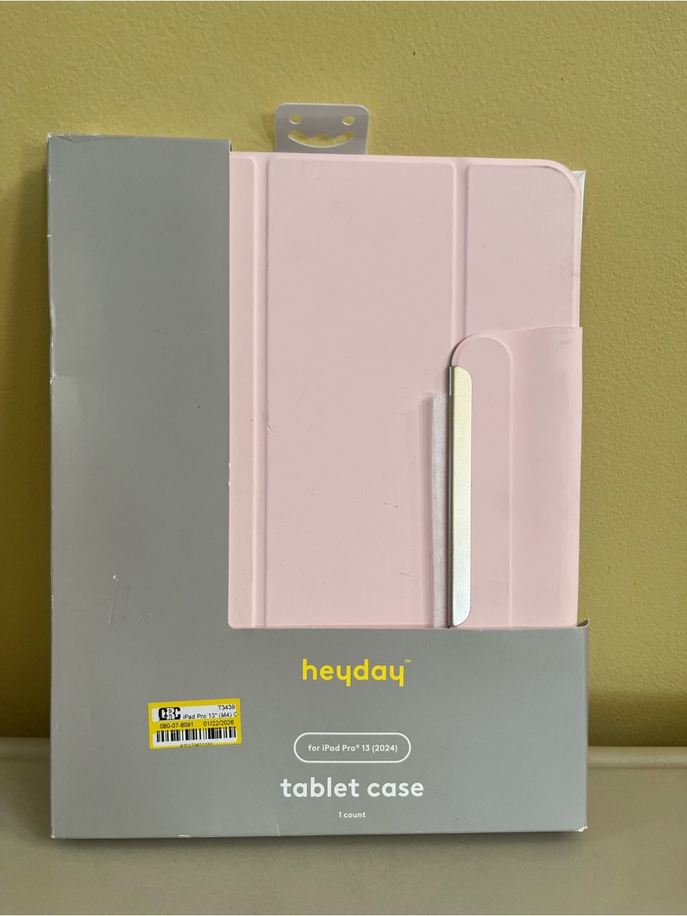 heyday Light Pink Tablet Case with Magnetic Strap For IPad 13 Pro